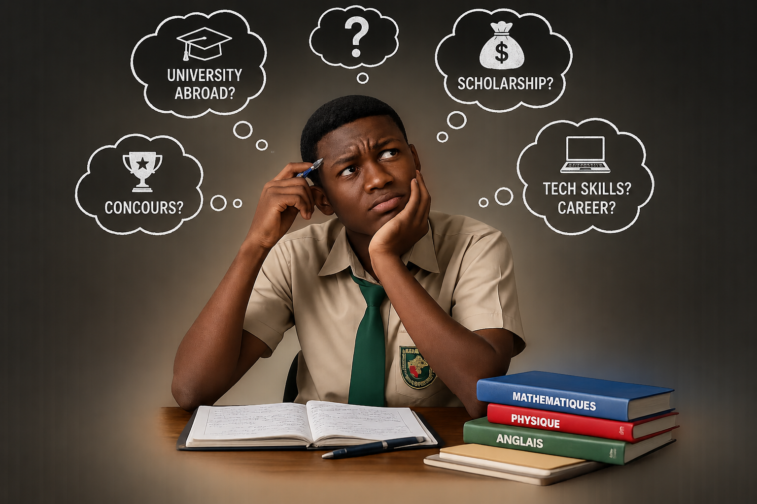 Confused student wondering about high school next steps